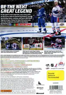 NHL 12 (USA) box cover back